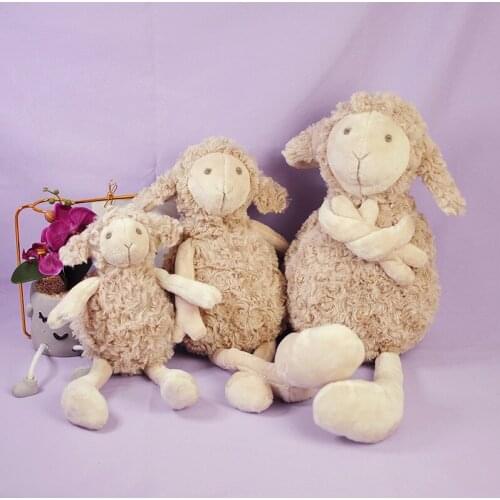 Cartoon Cute Animal Sheep Play Plush Stuffed Toy Children Kid Christmas Birthday Gift Stuffed Doll High Quality Cotton Friendly