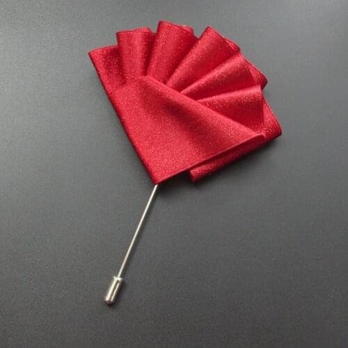 Handmade Ribbon Long Needle Brooch Bow Tie for Men Shirt Pins Mens Broche Pocket Towel Collar Wedding Jewelry Accessories