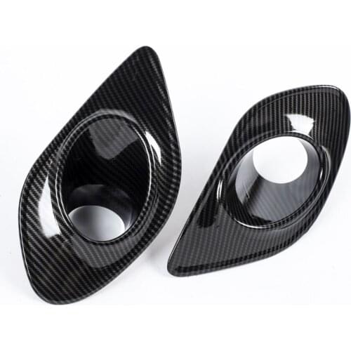 For Dodge Charger 2015 Up Car Front Fog Light Lamp Cover Trim Exterior ABS Molding Styling 2pcs/set