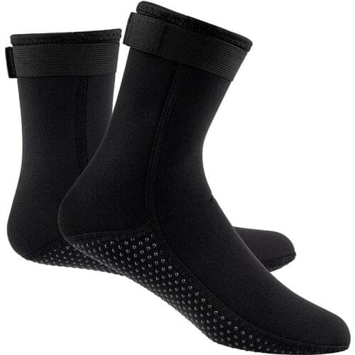 1 Pair Neoprene Diving Socks For Men Swimming Warm Non-slip Deep Diving Waterproof Material Diving Socks Women Long Beach Socks