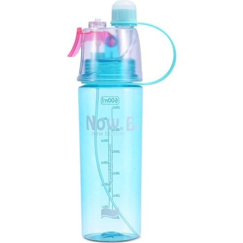 New 600Ml 3 Color Solid Plastic Spray Cool Summer Sport Water Bottle Portable Climbing Outdoor Bike Shaker My Water Bottles