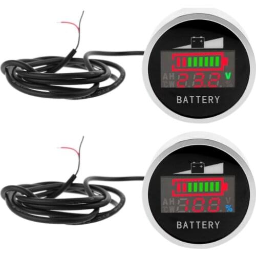 New Car Motorcycle DC 6-120V Lead-acid Lithium Battery Capacity Voltage Indicator