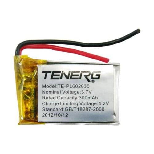 5PCS Original TENERG TE-PL602030 3.7V 300mAh Li-polymer Battery
