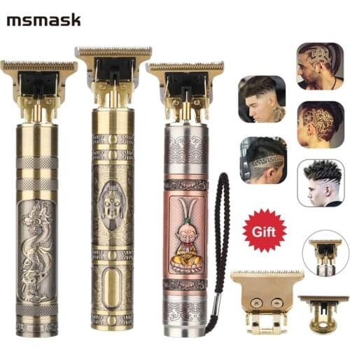 Professional Rechargeable Hair Clipper Barber Carving T Outliner Blade Hairdressing Hair Trimmer Shaving Cuttting Machine