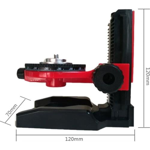 1/4" Interface Adjustable Scale Stand L-shape Multi-functional Leveling Bracket Base Laser Levels Magnetic Hanger Rack