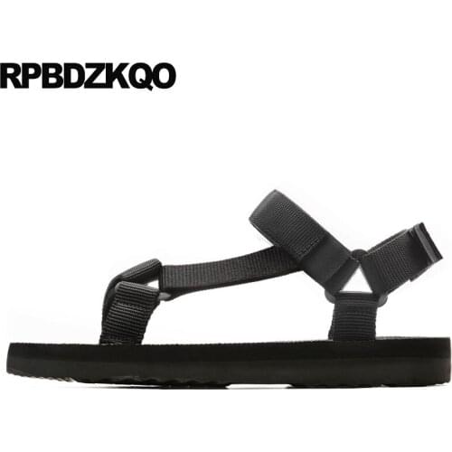 Open toe strap fashion waterproof shoes nice breathable flat designer casual white black water mens sandals 2019 summer outdoor