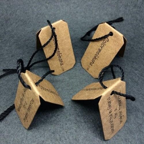 Folding Hang Tag For Knitwear Custom Printing Booklet Hang Tag