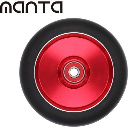 110mm Stunt Scooter Wheels Parts with Bearings Aluminum Solid Core High Rebounded PU For Pro Kick Scooters Wheel 2pcs/Set