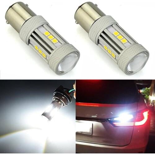 VANSSI 2Pcs 1157 Bay15d P21/5W LED Bulbs Extremely Bright 3030 Chips 2057 2357 7528 LED Tail Brake Stop Bulbs ,Brilliant White
