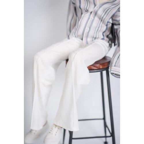 [wamami] Grey/White Wide-Leg Trousers Pants 1/3 1/4 SD17 Male BJD Dolls Outfits