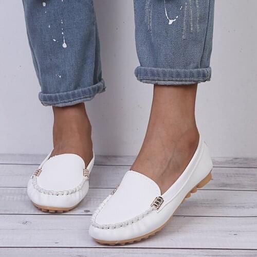 Women Casual Flat Shoes Spring Autumn Flat Loafer Women Shoes Slips Soft Round Toe Denim Flats Jeans Shoes New Footwear