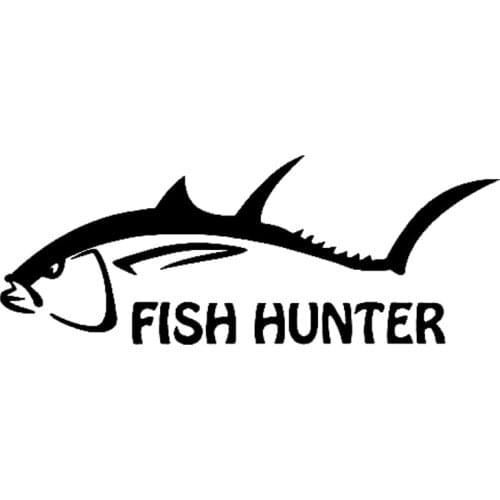 16.2cm*6.1cm Fish Hunter Animal Car Styling Stickers Decals Vinyl S4-0377