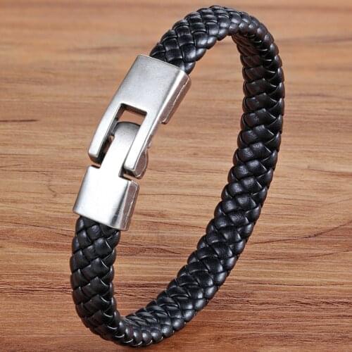 TYO Black/Brown/Red/Blue Color PU Leather Bracelet Easy Hook Colorful Veins Bangle For Women Jewelry Accessories Fathers Day