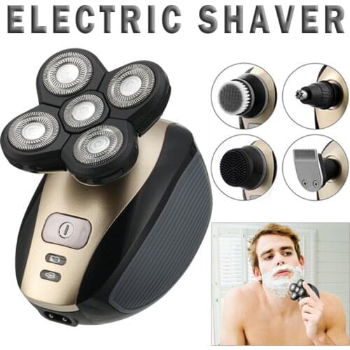 5 Heads Mens USB Electric Shaver Rechargeable Razor Trimmer Beard Remover Mens Personal Care Appliances Electric Shaver