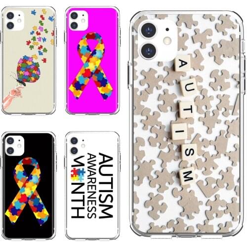 Phone Covers Puzzle-National-Autism-Awareness-Month For Xiaomi Redmi 2 S2 3 3S 4 4A 5 5A 5 6 6A 7A 9 9T 9C 9A Pro Pocophone F1