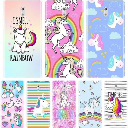 Case For Nokia 8 6 5 3 2 1 Soft Silicone Cute Rainbow Unicorn Back Cover For Nokia X6 7 Plus Phone Case