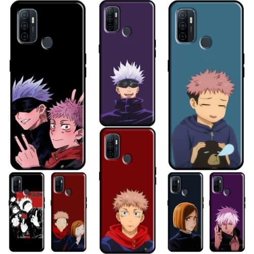 Jujutsu Kaisen Yuji Itadori Satoru Gojo For OPPO F5 F7 A52 A72 A1K A5S A15 A83 A91 A31 A53 A9 A5 2020 Reno 4 Pro 2Z Phone Cover
