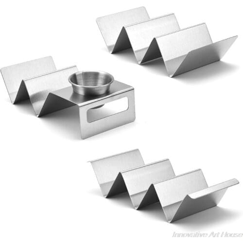 Taco Holder Stands Stainless Steel with Easy-Access Handle, Oven, Grill, and Dishwasher Safe, Smooth Edge D30 20 Dropshipping