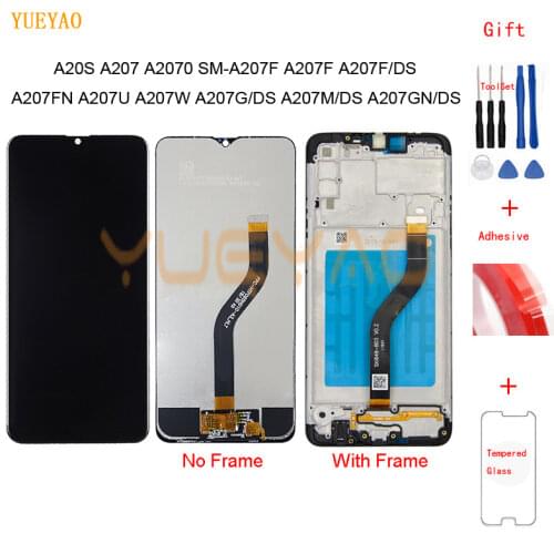 LCD For SAMSUNG Galaxy A20s A207 A2070 SM-A207F LCD Display Screen Digitizer Assembly Repacement Parts For A20S Screen