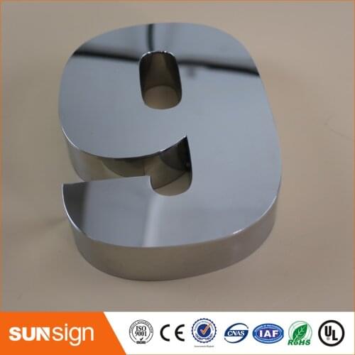 H 30cm Digital Door House Number 9 Stainless Steel numbers