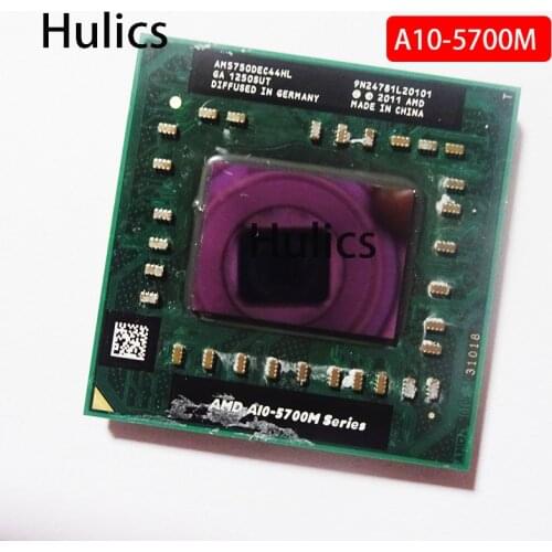 Hulics Original AMD A10-Series A10-5750M A10 5750M 2.5 GHz Quad-Core Quad-Thread CPU Processor AM5750DEC44HL Socket FS1