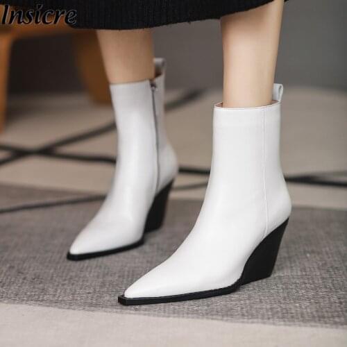 Женские ботильоны на танкетке Insicre China At AliExpress