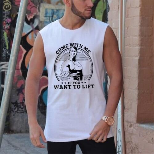 Brand Summer Workout Fashion Stringer Gym Tank Top Men Clothing Bodybuilding Fitness Singlets Sleeveless Muscle Shirt Men Vest