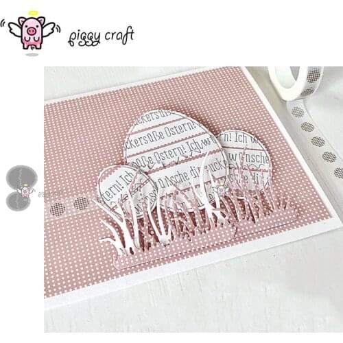 Piggy Craft metal cutting dies cut die mold Easter eggs decoration Scrapbook paper craft knife mould blade punch stencils dies