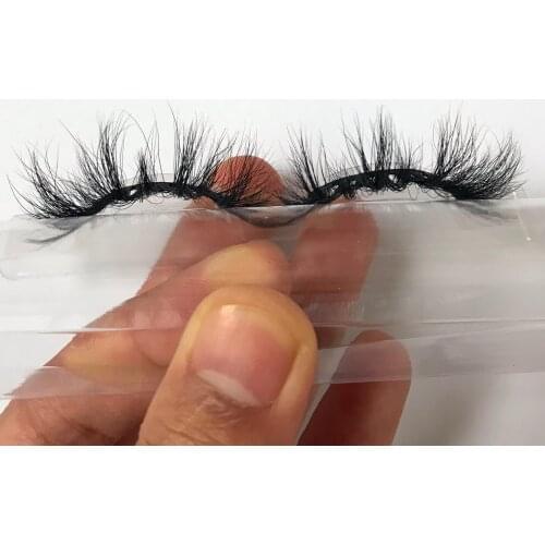 HZJY Wispy Mink 25mm Lashes Mink Lashes 25mm Strip Lashes Supplies Lash Cases