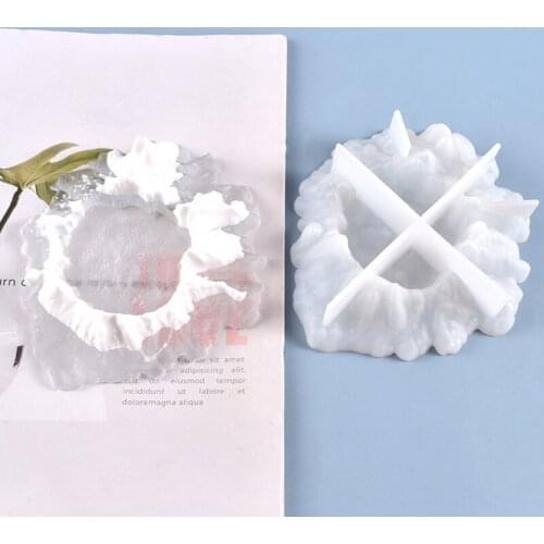 Ashtray Silikone Mold Mountain Shape Ashtray Mould Crystal Resin Epoxy Mould DIY Craft Jewelry Making Tools Table Office Decor