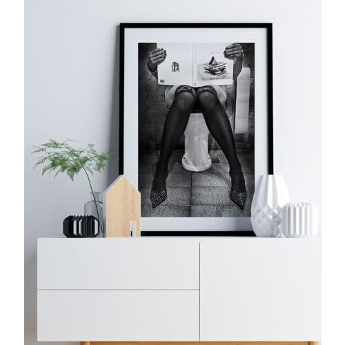 Catching Up On Reading Poster Photography Canvas Painting Black Whit Wall Art Pictures For Living Room Modern Decorative Prins