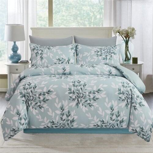 Luxury Double Floral Duvet Cover Quilt Cover Bed Housse De Couette Twin Single Queen Comforter Cover Bedding Sets Adults Leaves