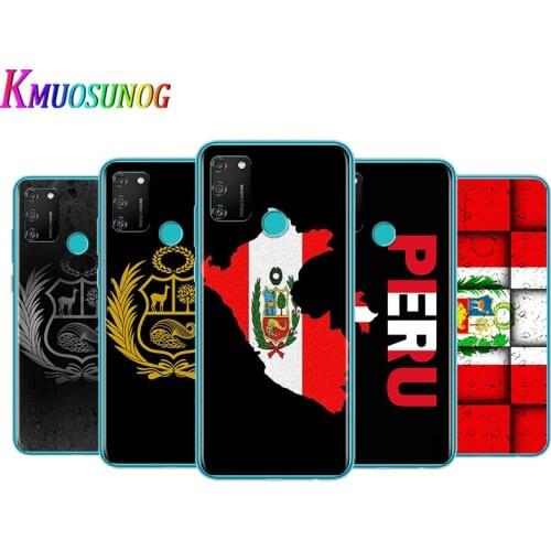 Transparent Cover Peru Flag For Honor V30 View 20 V20 30i 30S 30 20S 20E 20i 20 Lite Pro Plus Phone Case