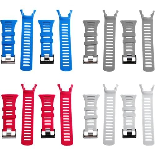 24MM Rubber Watch Strap Replacement Wristband Silicone Watch Band With Stainless Steel Buckle Sport Watchband Watch Accessories