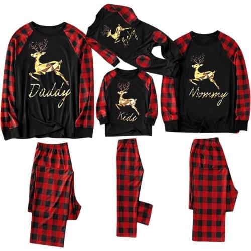 Christmas Pajamas Family Mommy Daddy Kids Baby Matching Pyjamas Mother Father Daughter Son Xmas Pjs Couple Clothes Women Outfits