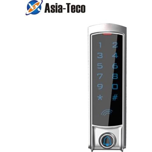 RFID Touch Keypad Access Control System Door Lock 125KHz EM Card Waterproof Metal Touch outdoor RFID Access Control T2