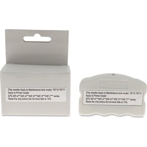 T6710 T6711 Maintenance Tank Chip Resetter For Epson WP-4010 WP-4015 WP-4525 WP-4530 WP-4540 WF-5110 WF-7110 Tank Chip Resetter