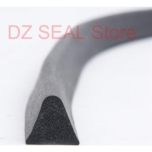 Triangle rubber foam sealing strip dustproof anti-collision foam bar environmental protection equipment seal weatherstrip