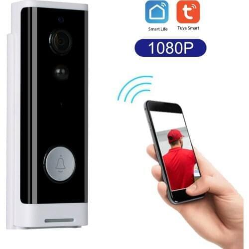 WiFi Smart Security DoorBell HD 1080P Wireless Visual Intercom Recording Video Door Phone PIR Motion Rainproof Detector