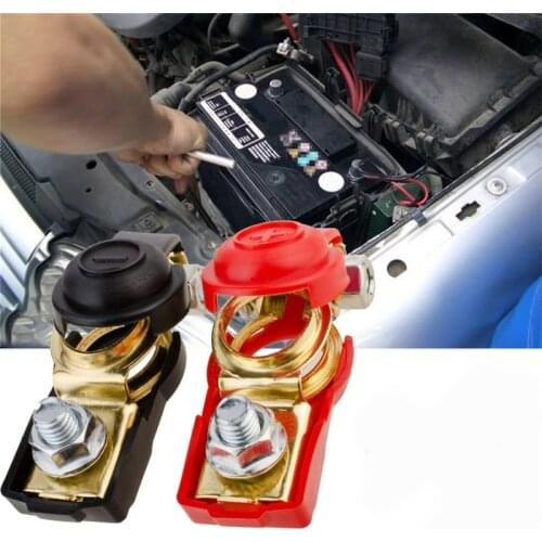 Universal 1 Pair Quick Release Battery Terminals Clamps For Car Caravan Boat Motorcycle Car-styling Car Accessories