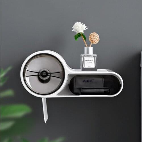 Waterproof Wall-mounted Toilet Tissue Box toilet paper Holder Punch-free Home Creative Roll Paper Drawer Bathroom Accessories