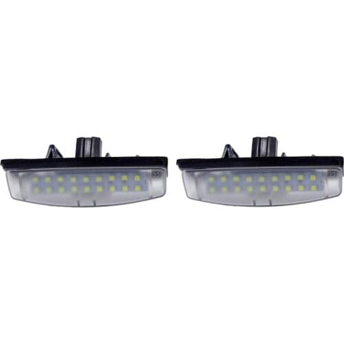 1 Pair LED Number License Plate Lights For Toyota Camry/Aurion Avensis Verso Echo Prius for MITSUBISHI Grandis Colt plus