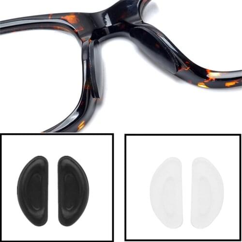 10pair/set D-shaped Frame Glasses Flat Bridge Of Nose Unisex Silicone Non-recyclable Non Slip Nose Pad Glasses Accessories