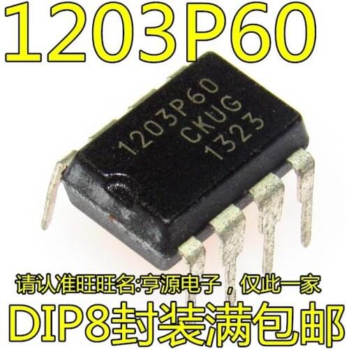 10PCS NCP1203P100 NCP1203P100G 1203P100 DIP8 100KHz IC