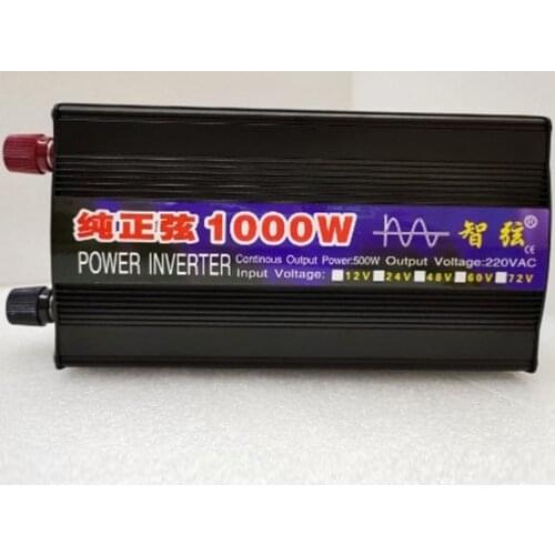 1000w Pure Sine Wave Inverter Smart Power Inverter Single Digital Display Car Inverter Conversion Booster