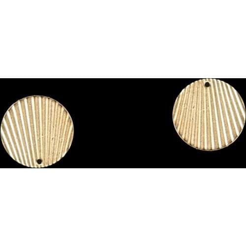 20 pieces of 0.4*21mm brass single hole pleated round bracelet, necklace pendant diy handmade jewelry accessories