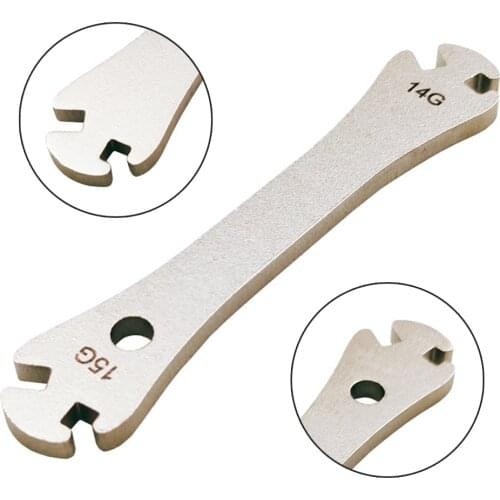 Bicycle Wheel Spoke Wrench Spoke Tightening Correction Repair Wire Wrench 14/15G Stainless Steel Bicycle Cycling Accessories