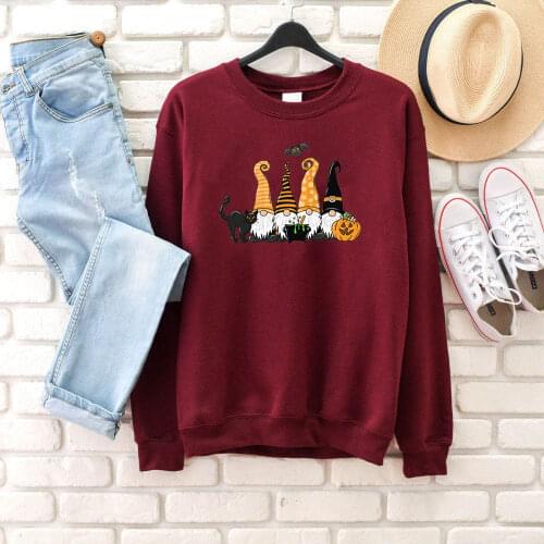 Halloween pumpkin graphic cute fashion unisex autumn winter youngs cute sweatshirt fashion grunge tumblr pullovers women tops