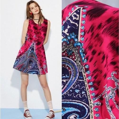 HLQON cotton dyed printed fabric for DIY Quilting & Sewing,Table Cloth,Curtain,Dress Cushion Material Bag patchwork by 100x143cm