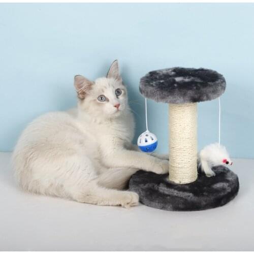 Cat Toy Scratching Climbing Column Climbing Shelf With Small Bell Scratching Posts for Cats Toy